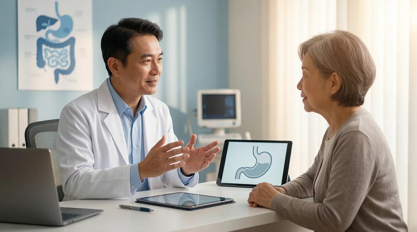 黑便出現警訊症狀時應盡快就醫，由胃腸科醫師評估