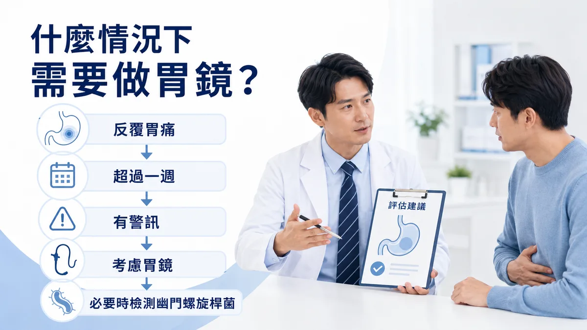 胃鏡檢查流程與適應症說明